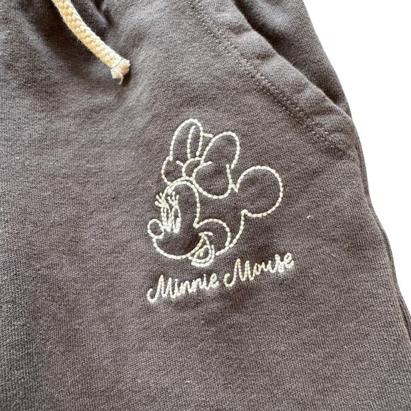 Zara Disney Minnie Mouse Embroidered Wide Leg Pull On Sweat Pants - Picture 2 of 5